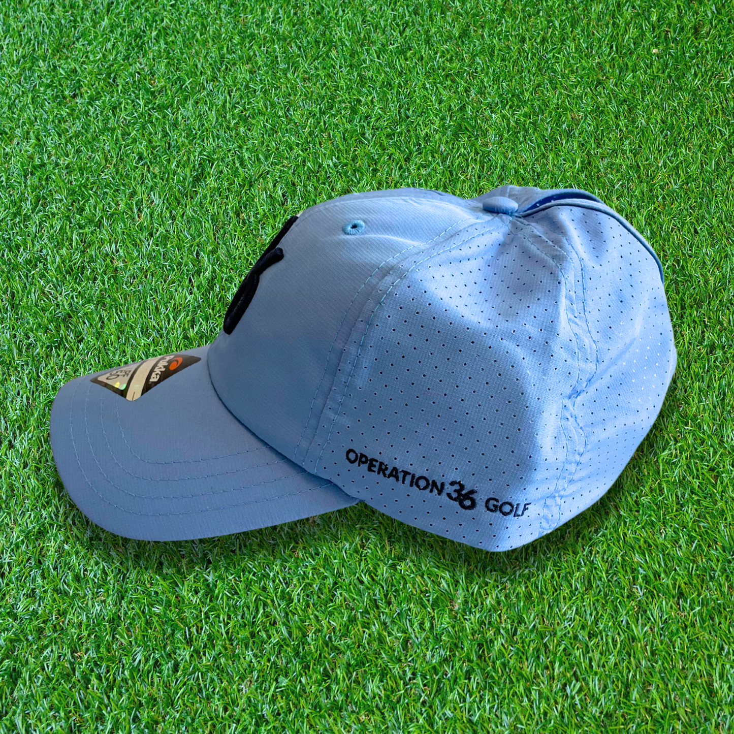 High Ponytail Hat | Blue