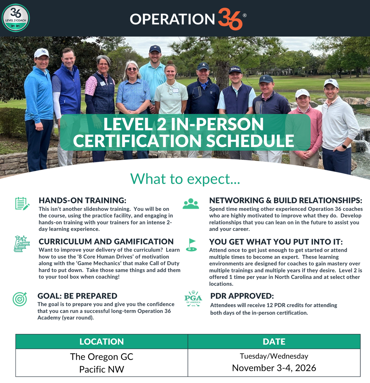 Level 2 In-Person Certification