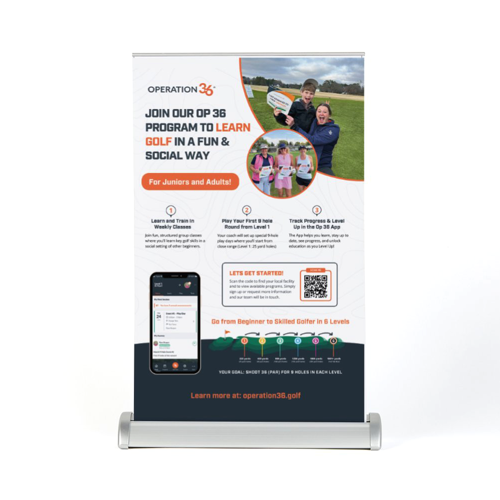 Op 36 Academy Table Top Banner