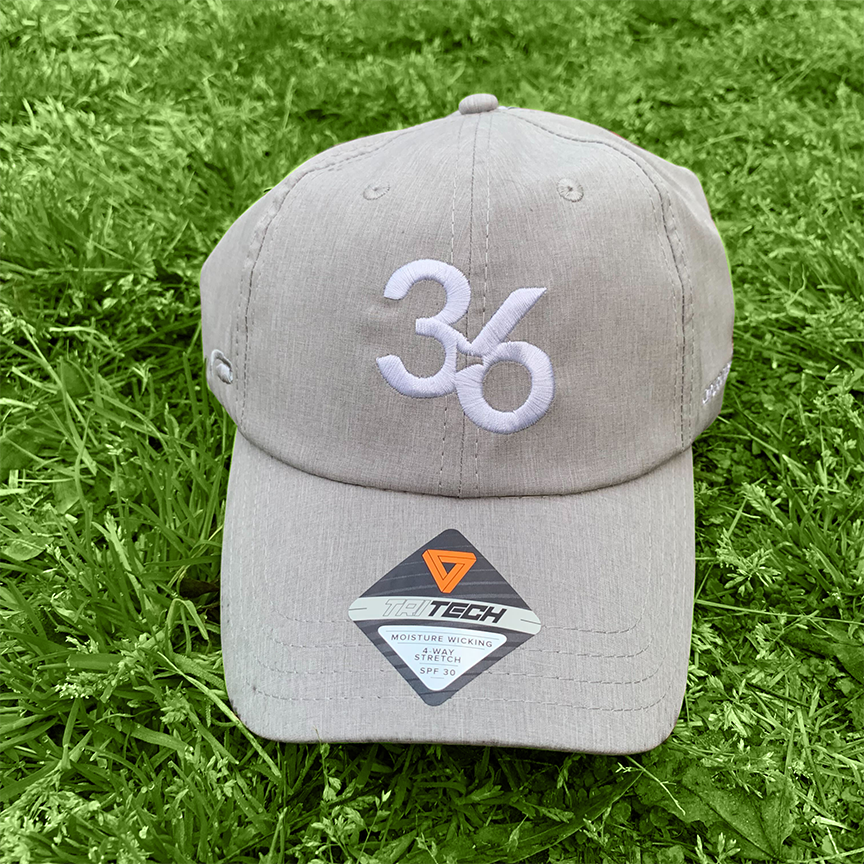 High Ponytail Hat | Gray White