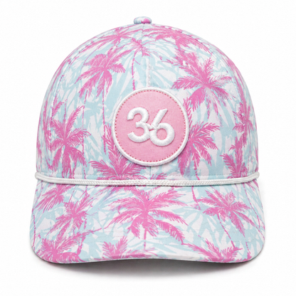 Tropical Hat | Pink Ocean