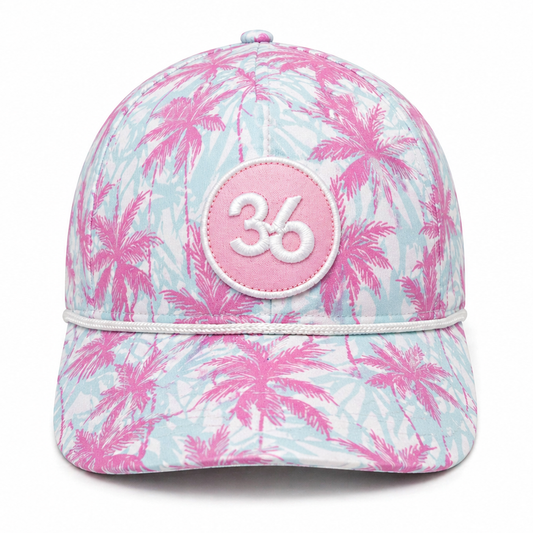 Tropical Hat | Pink Ocean