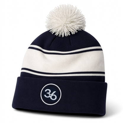 Winter Hat | Navy and White