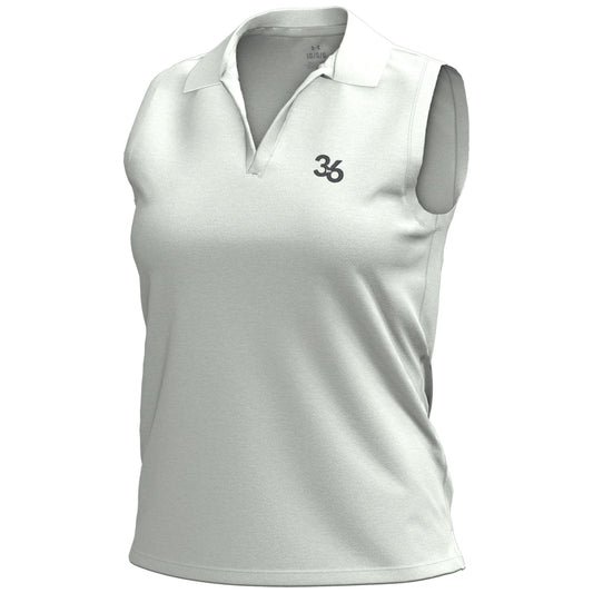 Ladies Polo | V-Neck White