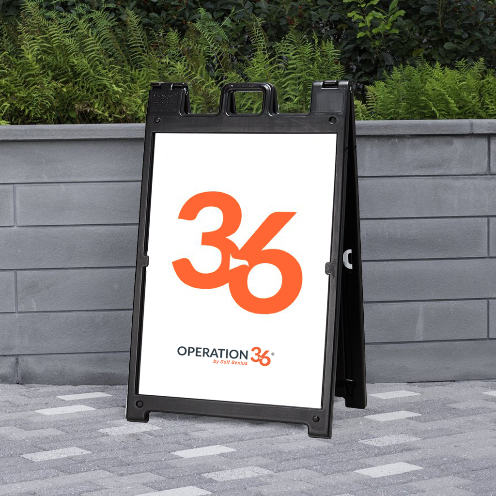 A Frame Inserrt A-Frame Signs – Operation 36 Store