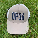 Large Letter OP36 Hat | Tan