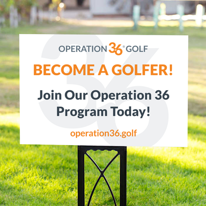 Become a Golfer Yard Sign